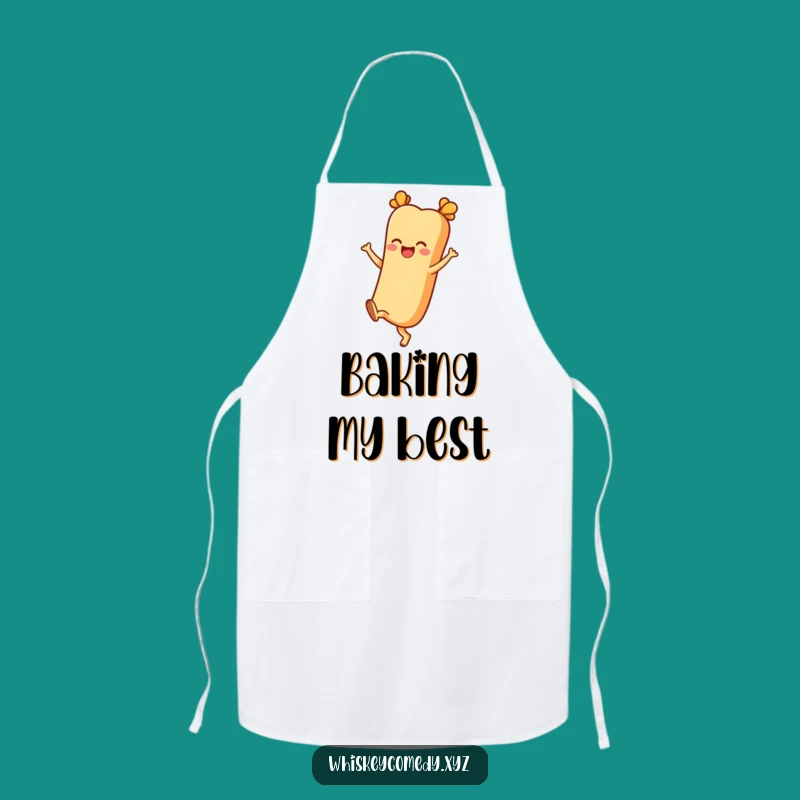 Funny Baguette Apron: Bake with Joy, Ideal Funny Gift