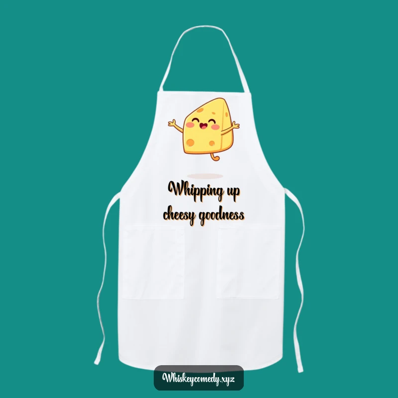 Funny Cheese Jump Apron: Cook with Fun, a Leaping Wedge, Essential Humorous Gift