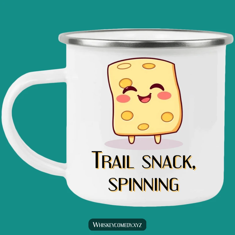 Funny Cheese Camping Mug: Adventure with Giggles, Great Funny Gift