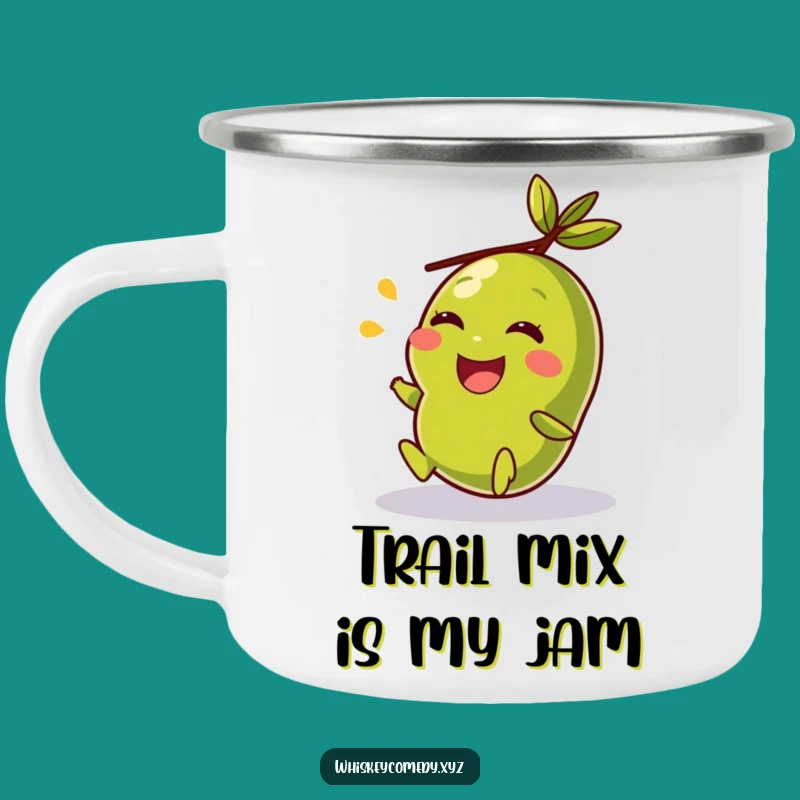 Funny Giggling Olive Rolling Camping Mug - Outdoor Hilarious Gift for Campers