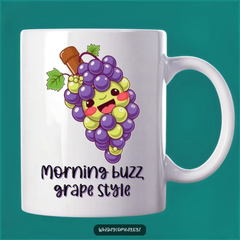 Funny Grape Slide Mug: Giggling Bunch Fun, Perfect Humorous Gift for Wine Enthusiasts