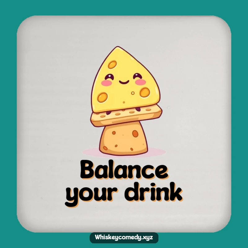 Funny Cheese Wedge Coasters: Protect Surfaces with Precarious Smiles
