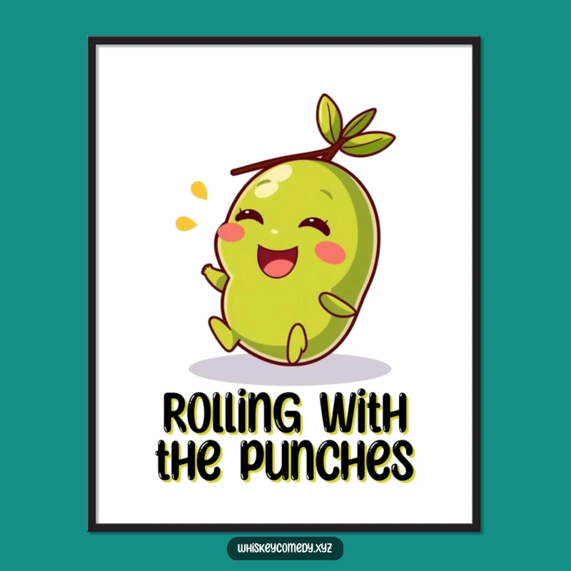 Free Printable Wall Art Funny Giggling Olive, Hilarious Downloadable Decor for Instant Joy