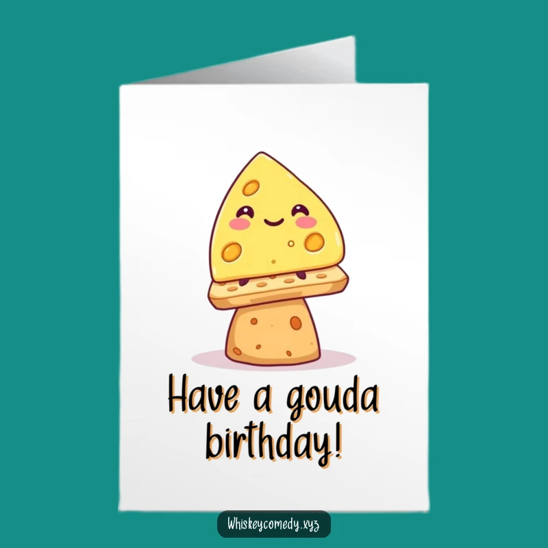 Free Printable Cheese Birthday Card - Balancing Birthday Wishes!