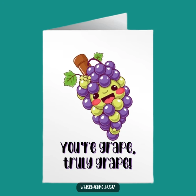 Free Printable Sliding Grapes Card: Celebrate Success with a Fun Bunch Downloadable