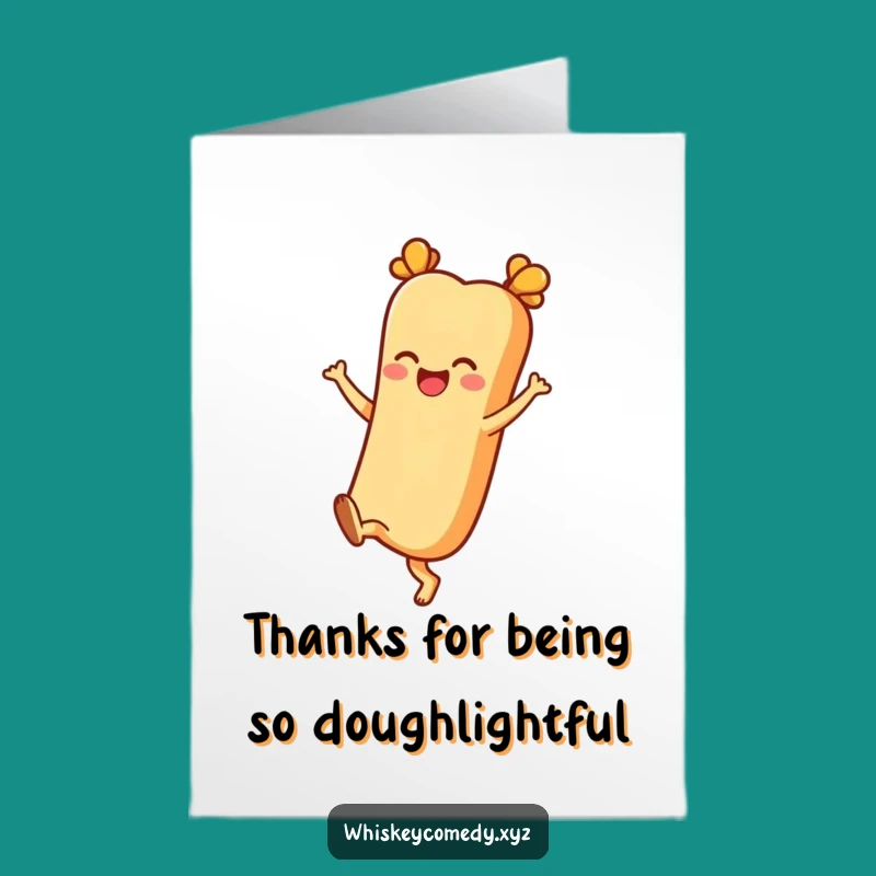 Free Printable Baguette Thank You Card: Fun Kicking Heels Download!