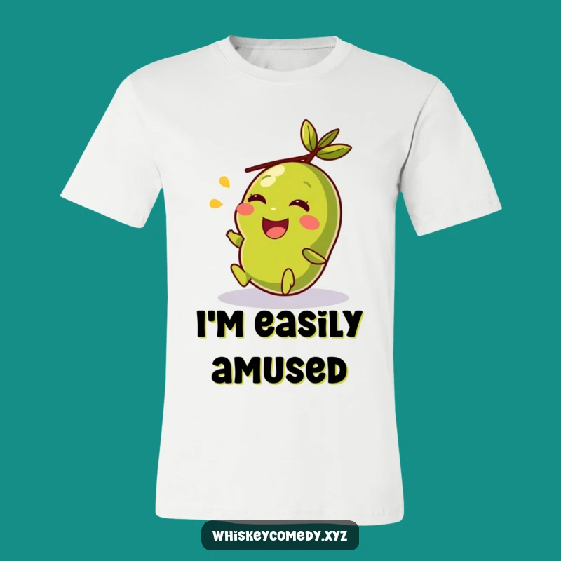 Funny Giggling Olive Rolling T-Shirt - Hilarious Gift for Olive Enthusiasts