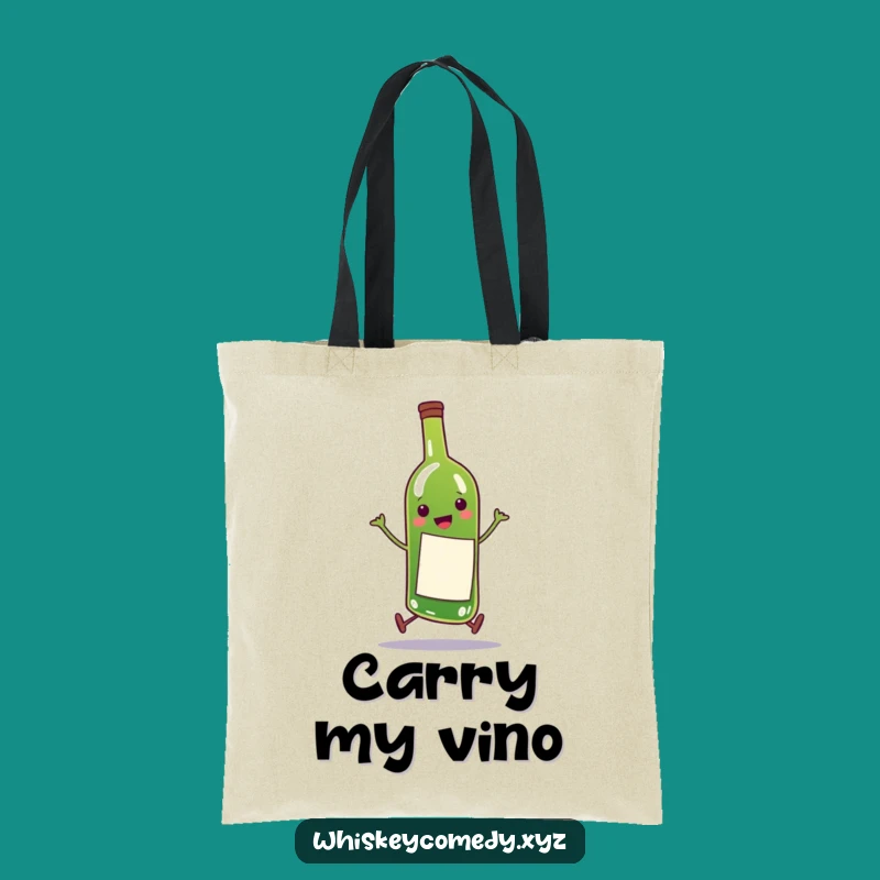 Funny Wine Bottle Tote Bag: Skip with Style, Great Funny Gift